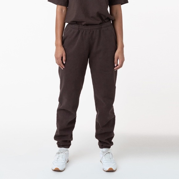 Los Angeles Apparel 14oz heavy fleece sweatpant chocolate - Picture 1 of 11